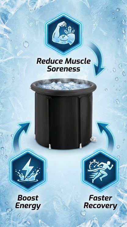 Portable Cold Plunge Ice Bath Tub – Athlete Recovery & Cold Therapy