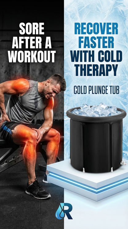 Portable Cold Plunge Ice Bath Tub – Athlete Recovery & Cold Therapy